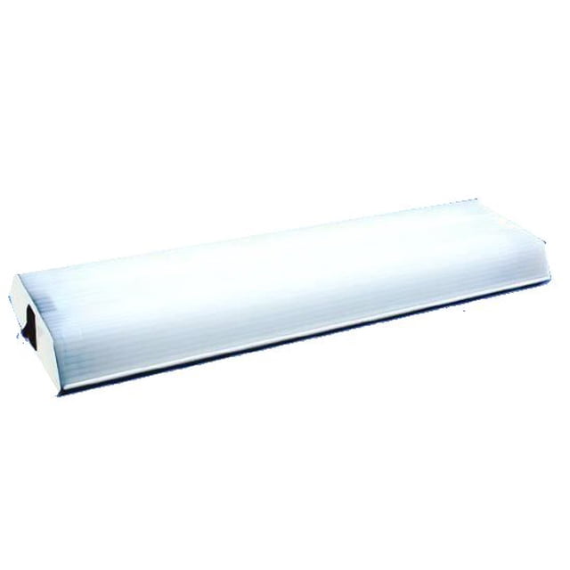 Thin-Lite DIST-134CI Interior Light Dual Fluorescent Tube; 18 Inch Length x 5.375 Inch Width x 1.75 Inch Height; 30 Watts/ 12 Volt DC; Cracked Ice Lens; With Rocker Switch