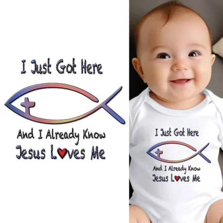 Baby Bodysuit BELLA CANVAS I Already Know Jesus Loves Me Christian Baby Clothes For Infants Baby Bodysuit