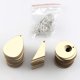 thumbnail image 4 of Pendientes en blanco de madera sin terminar de 60 piezas con agujeros y ganchos para pendientes Afortunado Sencillez, 4 of 5