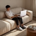 thumbnail image 4 of Rotatable And Adjustable Laptop Desk - Black/Walnut, Featuring Support Rods And Angle Adjustment Design, Ideal for Placement In Any Home Setting, Suitable  Sofa Side Table Or Living Room Coffee Table, 4 of 5