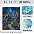 thumbnail image 3 of Diamond Art Kits for Adults - 5d Fairy Tale Mushroom Cottage Night Diamond Painting for Adults, Diamond Art for Adults Beginners, Diamond Painting Kits for Adults for Home Wall Decor, 3 of 7
