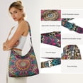 thumbnail image 5 of Sac de Courses en Toile Réutilisable avec Design Mandala et Art Folklorique – Motif Tribal Boho pour Consommateurs Éco-Responsables, 5 of 5