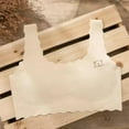 thumbnail image 2 of Xfvqtps 2PCS Girls Bras with Padded Fixed Cup Seamless Ice Silk Cooling Breathable Comfortable Wavy Edge Training Bra for Teen Big Kids Cute Bear Print Girls Bras for 8-16 Years Beige+Beige, 2 of 9
