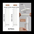 thumbnail image 2 of Tiras para Colgar Cuadros Resistentes, 24 Pares (48 Tiras) Colgadores de Cuadros Adhesivos para , Cuadros Colgantes Sin Clavos, 2 of 5