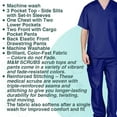 thumbnail image 4 of M&M SCRUBS Solid Men Scrub Set, Men Medical Uniforms 201 (TRUE NAVY BLUE), 4 of 7