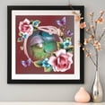 thumbnail image 3 of Cuadros Decorativos 5D DIY Diamond Painting Kits Dolphin Full Square Drill Wall Craft (20x30cm) Likrtyny embutido en tela, 3 of 9