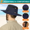 thumbnail image 5 of SUN CUBE Wide Brim Sun Hat For Men Outdoor, Women Sun Protection Safari Hat, Hiking Boonie Hat UV, Fishing Summer Hat for Beach Camping UPF 50+, Grey, 5 of 9