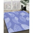 thumbnail image 3 of Ahgly Company Machine Washable Indoor Rectangle Transitional Light Slate Blue Area Rugs, 5' x 8', 3 of 7