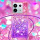 thumbnail image 4 of Funda para Xiaomi Redmi Note 13 Pro 5G Brillantina Líquida Divertida Reluciente y con Cristales en Movimiento Cuerpo Cruzado con Cordón Ajustable, 4 of 5