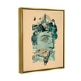 thumbnail image 3 of Stupell Industries Botanical Mushroom Man Surreal Collage Graphic Art Metallic Gold Floating Framed Canvas Print Wall Art, Design by Matheus Lopes Castro, 3 of 6