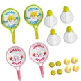 thumbnail image 1 of 2pcs Kids Badminton Raquets Juego de bádminton Shuttlecocks con pelota y shuttlecock Contiene 12 bolas, 1 of 8