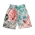 thumbnail image 2 of kingque Hawaiian Print Shorts for Men Surfing Swimming Board Shorts Trunks Swimwear Beachwear Summer Short Pants, 2 of 4