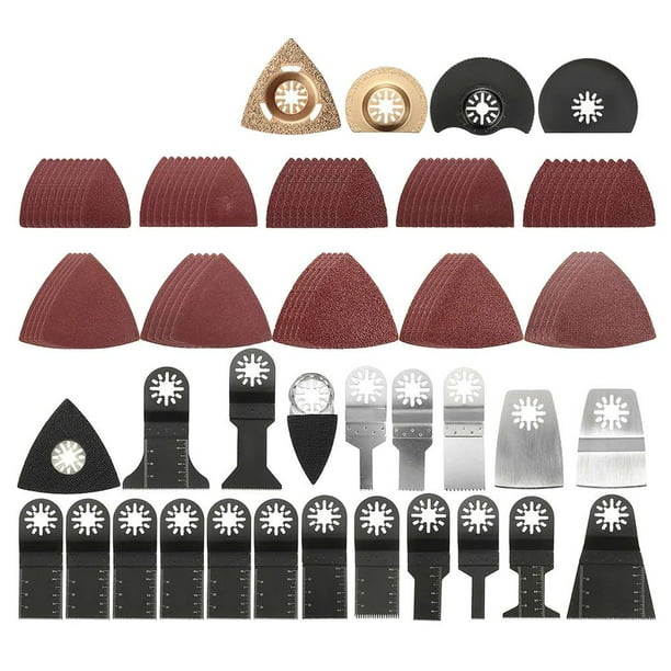 Kenally Hojas de sierra oscilante, kit de accesorios de hojas de sierra multiherramienta oscilante, apto para Dewalt, Fein Multimaster, Bosch, Dremel, Herramientas y ferretería Kenally TO002178-00