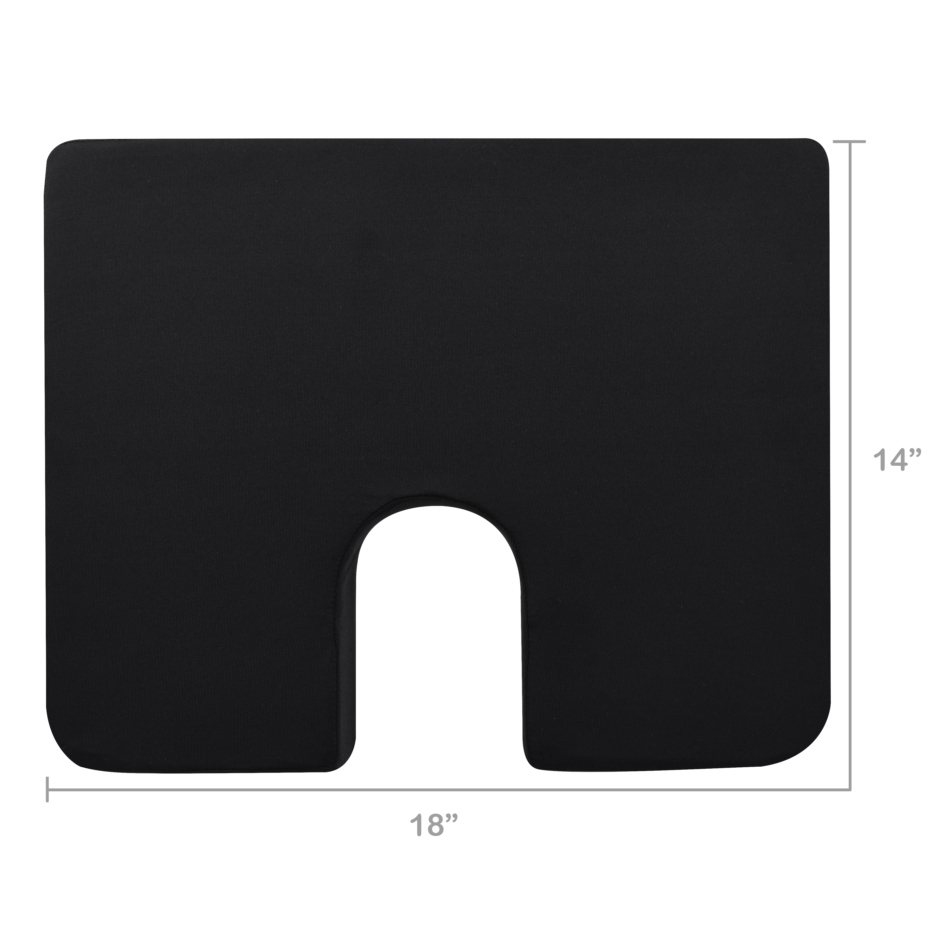 Equate Coccyx Foam Wheelchair Cushion, Black