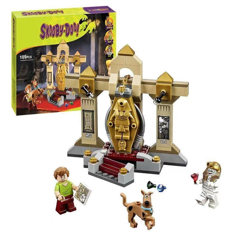 skooby doo Egyptian Pharaoh Mummy Museum Mystery Educational Building Block Toy - The Best Gift Choice (109pcs)