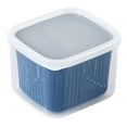 thumbnail image 1 of MORESEC Preservation Box Refrigerator Side Dish Storage Box Kitchen Sealed Freezer Box Ingredients Box Storage Box Deals of the Day Clearance Prime, Light Blue, 1 of 2