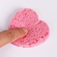 thumbnail image 2 of 50Pcs Heart Designed Facial Cleaning Sponges Crafted From Natural Fiber Suitable For Most Skin Types, 2 of 9