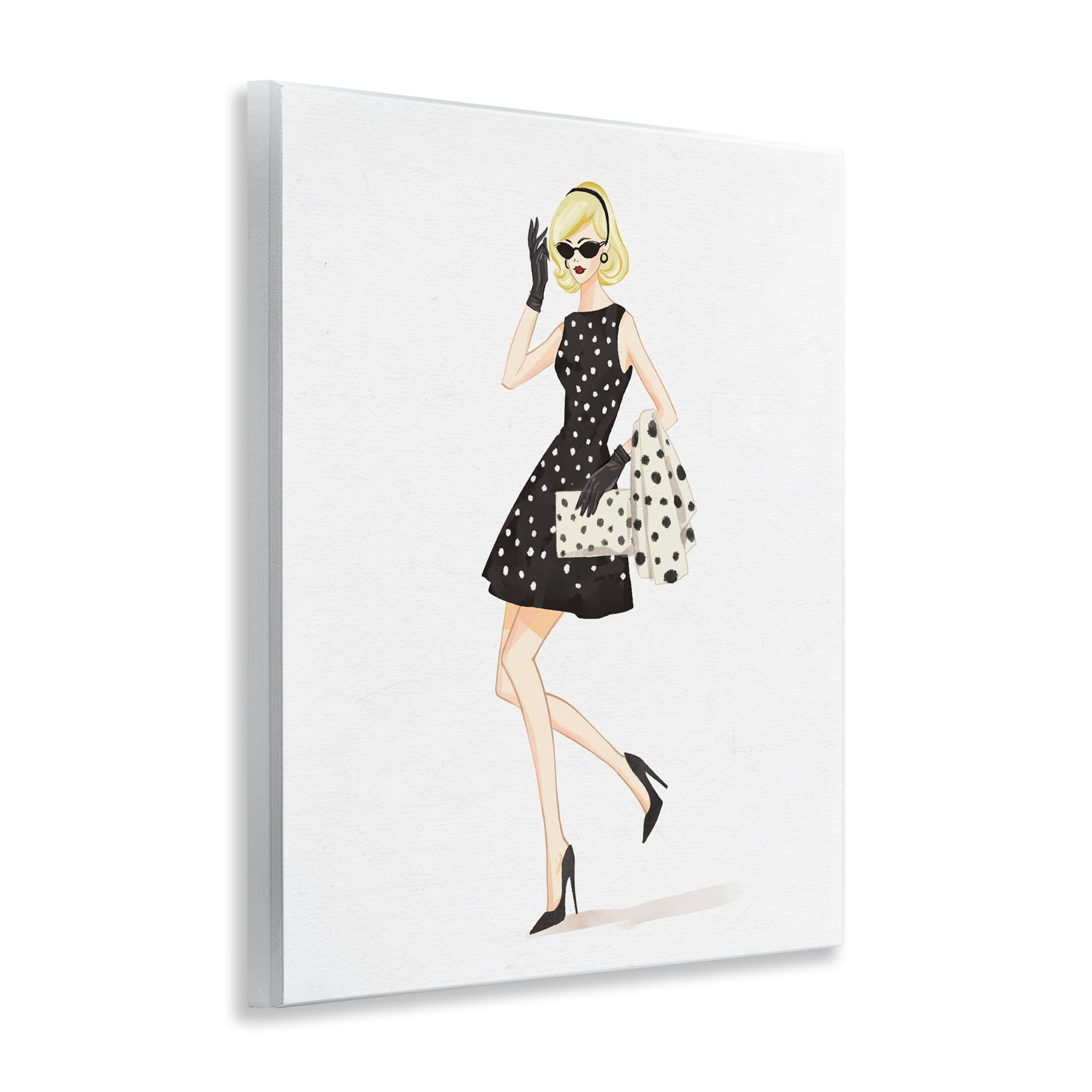 Stupell Industries Retro Trend Polka Dots Wall Plaque Art, design by Ziwei Li