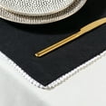 thumbnail image 4 of Thyme & Table Placemat, Black Pom, 4 of 5