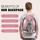 thumbnail image 3 of Mochila portabebés Dorphy Space Capsule para gato y perro, color rosa, 3 of 8