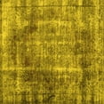 thumbnail image 1 of Ahgly Company Indoor Square Abstract Yellow Contemporary Area Rugs, 7' Square, 1 of 4