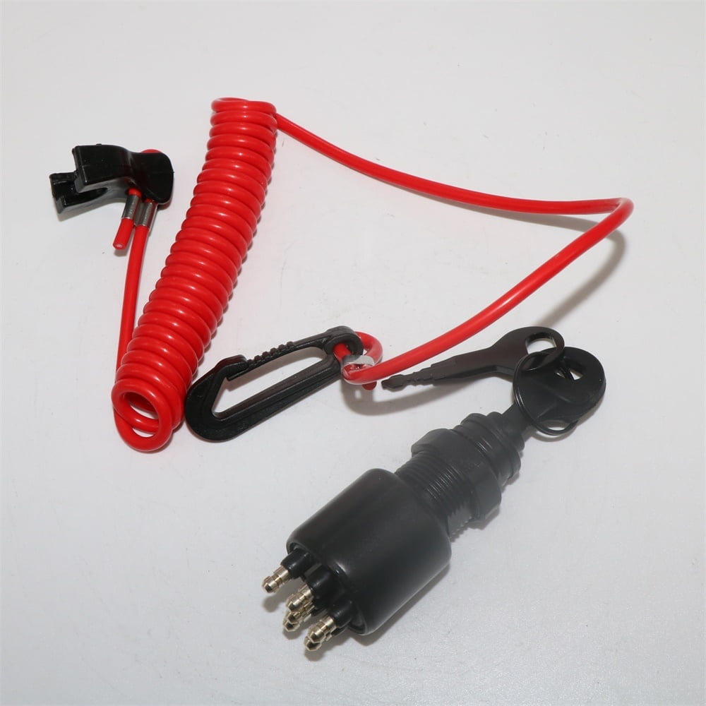 5237133 Ignition Switch with Keys Safety Lanyard for Johnson Evinrude BRP 40-200HP Outboard