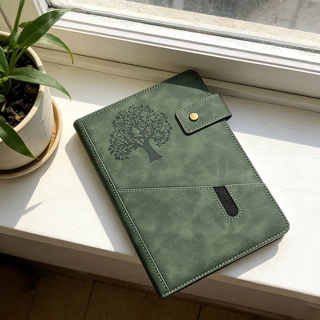 A5 Diary PU Faux‑ Notebook 200 Pages Journal For / 8.3x5.7in Soft‑ Notepad For Work School
