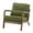 Green, variant on EDX Mid Century Modern Accent Chair, Comfy Fabric Living Room Chairs with Solid Wood Frame, Lounge Reading Armchair, Easy Assembly