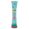 thumbnail image 2 of MeMoi Women's New Jersey Rayon From Bamboo Crew Socks - Womens - Female, 9-11, Aqua, 2 of 3