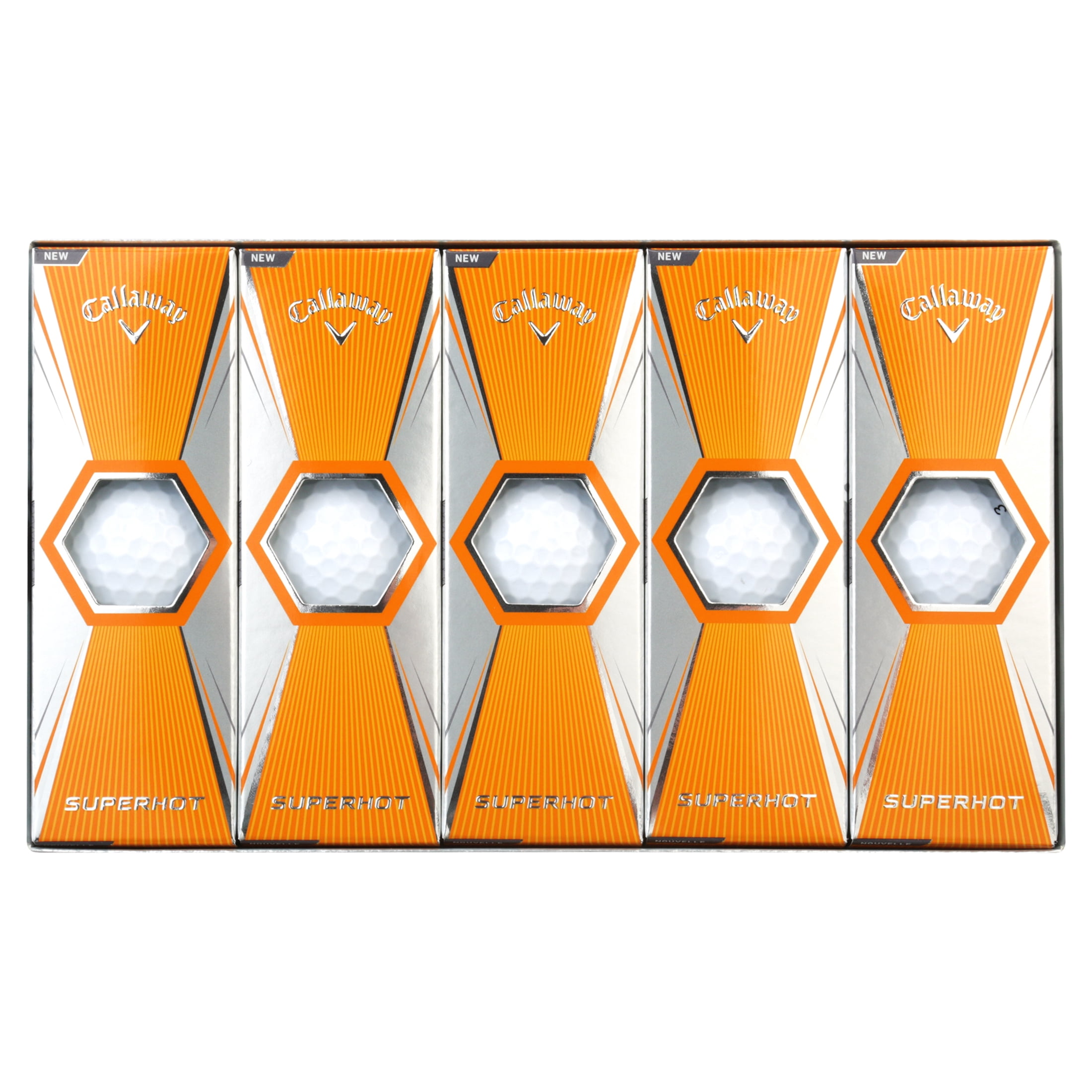 Callaway Golf Superhot White Golf Balls, 15 Pack