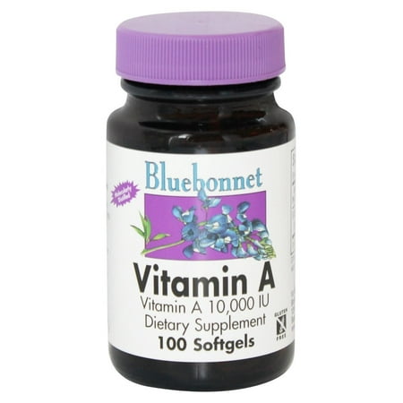 Bluebonnet Nutrition - Vitamine A 10000 UI Distilled Moléculairement - 100 Gélules