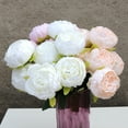 thumbnail image 3 of Wosthever Seda Fácil De Limpiar Ecológico - Ramo De Novia Con Flores Artificiales Decoración De Bajo Mantenimiento Decoración champán, 3 of 6