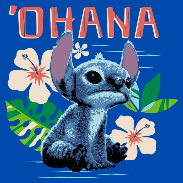 Boys Lilo & Stitch Ohana Flowers T Shirt - Walmart.com