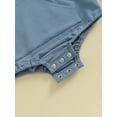 thumbnail image 6 of Newborn Baby Boys Girls Hooded Sweatshirt Romper Long Sleeve Front Pocket Hoodie Bodysuit Infant Baby Fall Winter Spring Outfits, 6 of 8