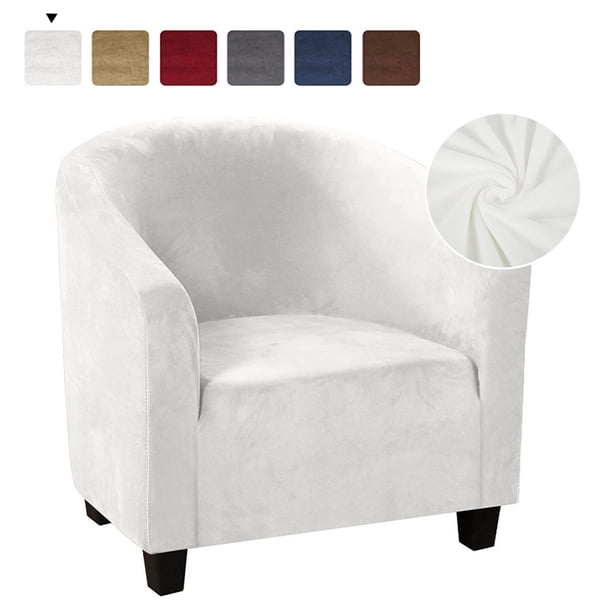 Willstar Tub Chair Covers for Armchairs Tub Sofa Slipcover Velvet