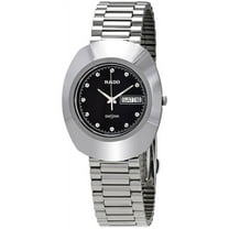 Rado Diastar Men's Black Dial Stainless Steel Watch R12391153