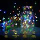 thumbnail image 2 of Guirnalda de luces navideñas USB de 100 LED con control remoto, luces decorativas de Halloween para interiores y exteriores, para dormitorio, boda, fiesta, hogar, jardín, multicolor, 2 of 5