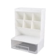 thumbnail image 2 of Organizador De Papelería De Plástico, Caja De Almacenamiento De Escritorio Con Inserto Oblicuo, Múltiples Compartimentos, Resistencia Al Desgaste Con Cajón Para El Hogar, La, 2 of 7