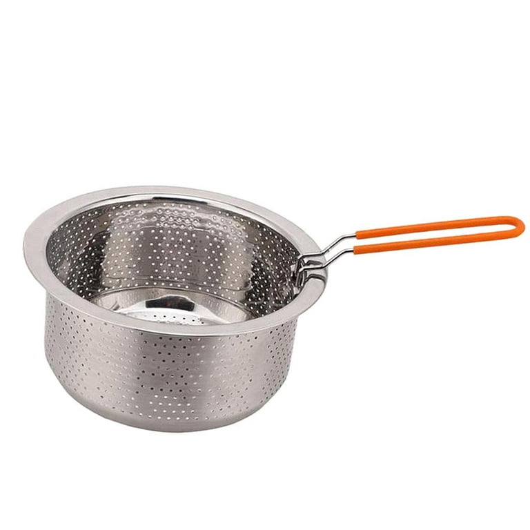 Stainless Steel Steamer Strainer Basket, Food Fish Veggie Steamer Basket, Metal Steamer Insert, Stainless Steel Cookware Tools, Size: As described