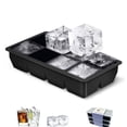 thumbnail image 1 of Molde para cubitos de hielo, cuadradas, de silicona, para whisky, color negro, 1 of 4