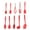 Red, variant on Uxcell Kitchen Utensil Set - 10 in 1 Silicone Cooking Utensils for Nonstick Cookware Black