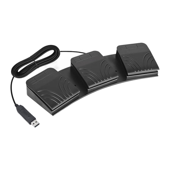 1. 3-Pedal USB Foot Programmable for PC Gaming & Office Macros