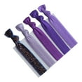 thumbnail image 3 of 5Pcs Fashion Colorful Women Headwear Knot Hair Tie Rope Elastic Ponytail Holder, 3 of 8