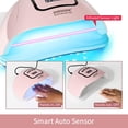 thumbnail image 4 of JODSONE Pink U V Nail Dryer, LED Gel Manicure Lamp with 4 Timers and Automatic Sensor for Gel Nail Polish Curing, 4 of 8
