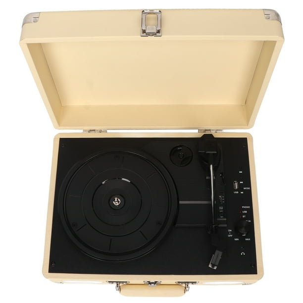 BT Record Player Portable Turntable Carrying Case With 2 Speakers