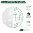 thumbnail image 2 of Luminous Pickleball Balls 40 Holes Glow in the Dark Pickleball Balls with Mesh Bag White, 6 Pack, 2 of 8