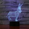 thumbnail image 3 of Donkey Animal Toys 3D Illusion Night Light Smart Touch Lamp, Creative RGB Led Lamps, Christmas Birthday Decorations Gifts for Boys and Girls, Party Decor, 16 Colors, 3 of 7