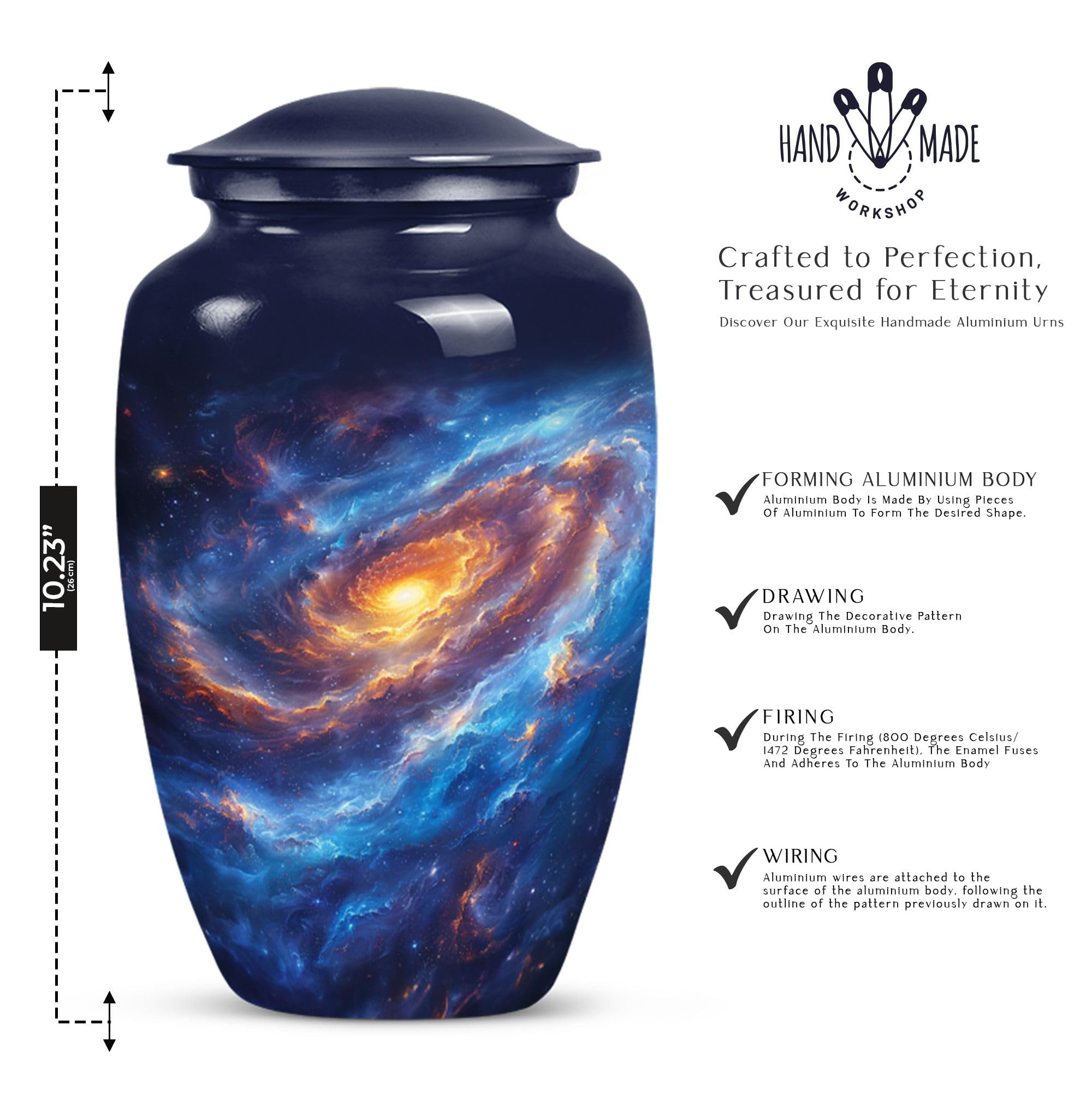 SUBSH Large Urns for Human Ashes Adult - Urns for Human Ashes Adult Male - Cremation Urns for Adult Ashes Women - Funeral Urn - Cremation Urn