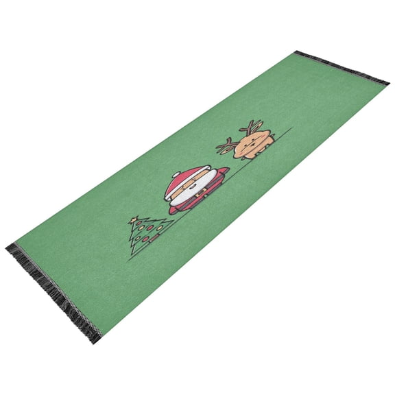 Vintage Modern Runner Rug,Non Slip Machine Washable 72"x23.5" Polyester Material Pet-Friendly Durable,Applicable to Entryway Rug Living Room Rug Charming Cartoon Characters