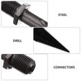 thumbnail image 6 of 5 Pieces Steel Wood Splitter Cone Drill Bits for Machine Use, Hardened Grey Color, Efficient Wood Splitting Tool, 6 of 6